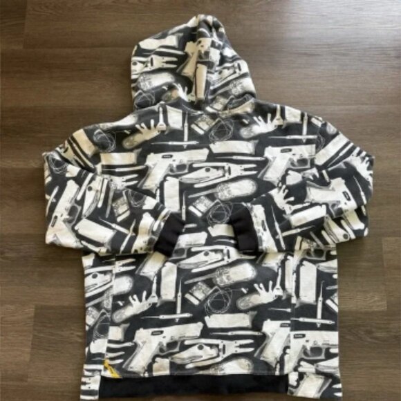 VTG Y2K Analog AG Burton Snowboard X Ray Full Zip AOP Hoodie Size XL Rare - Picture 1 of 4